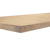 Eiken blad - gezandstraald - op maat - 3 cm dik - rustiek eikenhout (B/C) - smalle lamel (4-10 cm) - gelijmd eiken tablet - KD 8-12%