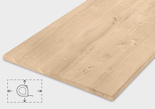 Eiken tafelblad - op maat Altijd een eiken tafelblad op maat bij EIKENvakman.be - specialist in maatwerk tafelbladen - Ambachtelijk vervaardigd - op de mm nauwkeurig - unieke collectie!