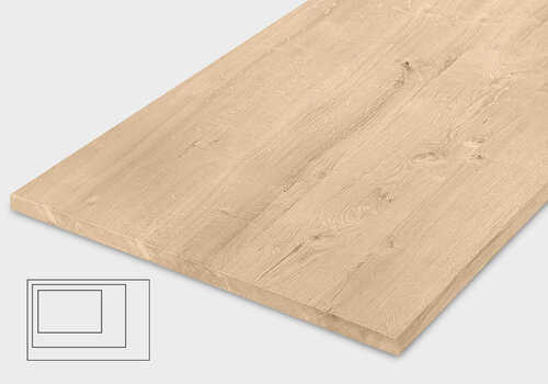 Eiken tafelblad - vaste maat Topcollectie eiken tafelbladen bij EIKENvakman.be - tafelbladen met standaard maten - Extra voordelig & snel in huis - de eiken tafel specialist van België!