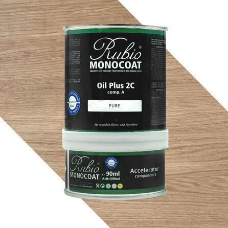 Rubio Monocoat olie - 0,39 liter - 2 (A+B) componenten houtolie voor binnen