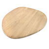 Organisch (rond) eiken tafelblad- 3 cm dik - prime eikenhout (A/B) - smalle lamel (4-10 cm) - vaste kiezel afmetingen - gelijmd KD 8-12%