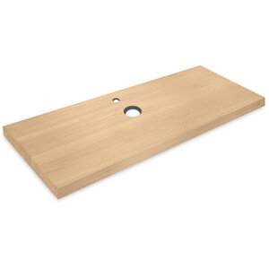 Eiken wastafelblad - op maat - 4 cm - prime Eiken wastafelblad - op maat - 4 cm - prime