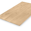 Eiken tafelblad - 3 cm dik - rustiek eikenhout (B/C) - smalle lamel (4-10 cm) - vaste afmetingen - gelijmd KD 8-12%