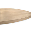 Organisch eiken tafelblad - 4 cm dik - prime eikenhout (A/B) - smalle lamel (4-10 cm) - vaste kiezel afmetingen - gelijmd KD 8-12%