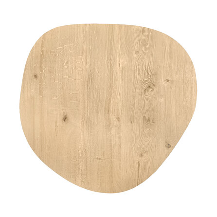 Organisch (rond) eiken tafelblad - 4 cm dik - rustiek eikenhout (B/C) - brede lamel (9-12 cm) - vaste kiezel afmetingen - gelijmd KD 8-12% Organisch (rond) eiken tafelblad - 4 cm dik - rustiek eikenhout (B/C) - brede lamel (9-12 cm) - vaste kiezel afmetingen - gelijmd KD 8-12%