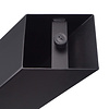 Matrix onderstel zwart - metaal - koker: 10x10 cm - 90x170 cm - hoogte: 72,5 cm - 3-delig stalen3D kruispoot onderstel met zwarte coating