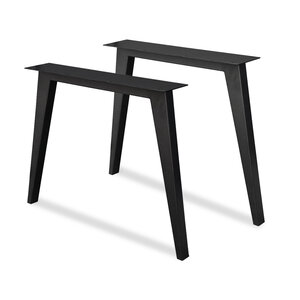 Tapse N-tafelpoten zwart - SET (2 stuks) - metaal