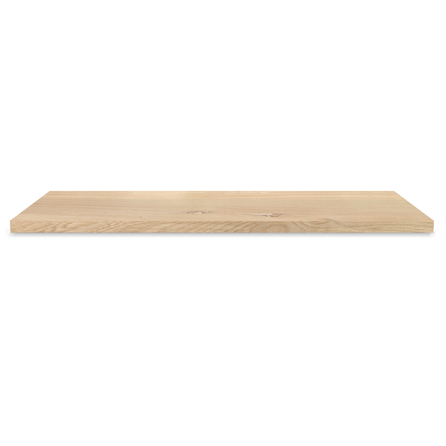 Eiken venstertablet / vensterbank - op maat - 2,7 cm dik - rustiek eikenhout (B/C) - brede lamel (9-12 cm) - gelijmd KD 8-12%