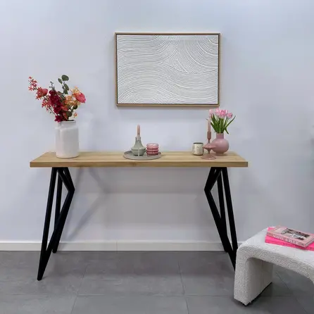 Vlindertafelpoten zwart - metaal - 3x3 cm - breedte: 36 cm - hoogte: 86 cm - stalen wandtafel / bartafel vlinderpoot set met zwarte coating - RAL 9005