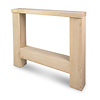 H tafelpoten - eiken - 12x12 cm - breedte: 88 cm - hoogte: 72 cm - H poot set - gelijmd rustiek eikenhout - KD 8-12%