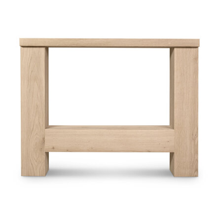 H tafelpoten - eiken - 12x12 cm - breedte: 88 cm - hoogte: 72 cm - H poot set - gelijmd rustiek eikenhout - KD 8-12%