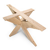 Matrix tafelonderstel - eiken - 6x16 cm - 90x180 cm - hoogte: 72 cm - 3-delig spinnenpoot onderstel - gelijmd rustiek eikenhout - KD 8-12%