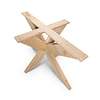 Matrix tafelonderstel - eiken - 6x16 cm - 90x140 cm - hoogte: 72 cm - 3-delig spinnenpoot onderstel - gelijmd rustiek eikenhout - KD 8-12%
