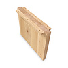Paneelpoten - eiken - 4 cm dik - breedte: 40, 50, of 60 cm - hoogte: 40 cm - Salontafelpoten set - gelijmd rustiek eikenhout - KD 8-12%