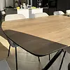 Deens ovaal eiken eettafel - 4 cm dik - prime eikenhout (A/B) - eiken tafel met brede lamel