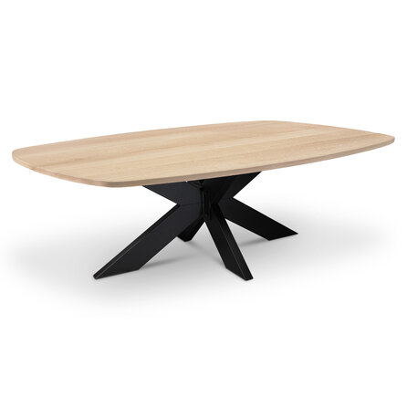 Deens ovaal eiken eettafel - 2,7 cm dik - prime eikenhout (A/B) - eiken tafel met brede lamel