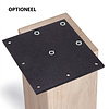 Salontafel blokpoten - eiken - 4 stuks - 7x7 cm - hoogte: 40 cm - eiken blokpoot set - prime eikenhout (A/B) - KD 8-12% Salontafel blokpoten - eiken - 4 stuks - 7x7 cm - hoogte: 40 cm - eiken blokpoot set - prime eikenhout (A/B) - KD 8-12%