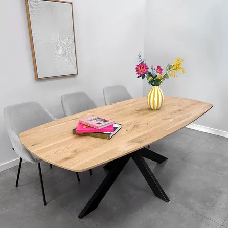 Matrix onderstel zwart - metaal - koker: 4x10 cm - 90x140 cm - hoogte: 72 cm - 3-delig stalen spinnenpoot onderstel met zwarte coating