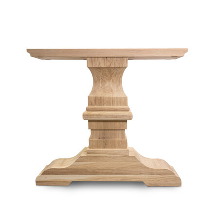 Klos- / Kloosterpoten salontafel - eiken - breedte: 41 cm - hoogte: 41 cm - eiken salontafel poot set - gelijmd rustiek eikenhout - KD 8-12%