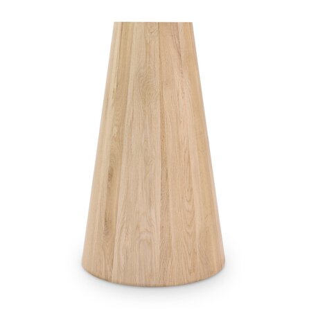 Pilaar tafelonderstel - eiken - diameter: 25-45 cm - hoogte: 71 cm - pilaarpoot onderstel - gelijmd prime eikenhout - KD 8-12%
