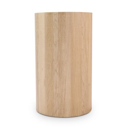 Koker tafelonderstel - eiken - diameter: 40 cm - hoogte: 71 cm - kokerpoot onderstel - gelijmd prime eikenhout - KD 8-12%