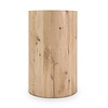Koker tafelonderstel - eiken - diameter: 40 cm - hoogte: 71 cm - kokerpoot onderstel - gelijmd rustiek eikenhout - KD 8-12%