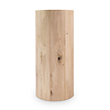 Koker tafelonderstel - eiken - diameter: 30 cm - hoogte: 71 cm - kokerpoot onderstel - gelijmd rustiek eikenhout - KD 8-12%
