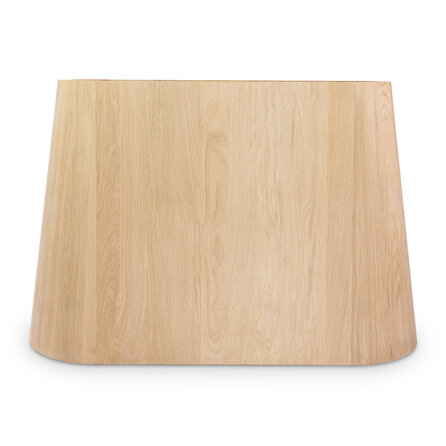 Brede pilaar tafelonderstel - eiken - afmeting: 105x25-45 cm - hoogte: 71 cm - brede pilaarpoot onderstel - gelijmd prime eikenhout - KD 8-12%