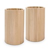 Koker tafelpoten - eiken - diameter: 40 cm - hoogte: 71 cm - kokerpoot set - gelijmd prime eikenhout - KD 8-12%