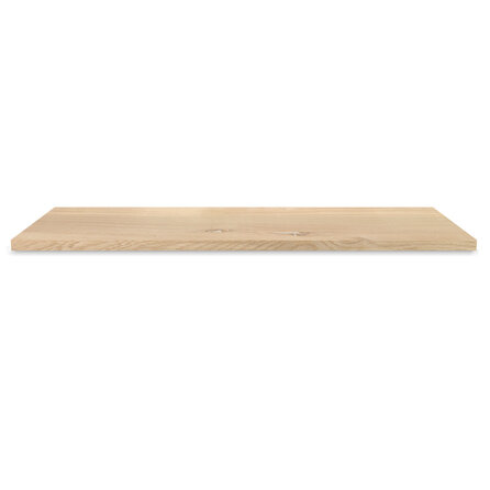 Eiken venstertablet / vensterbank - op maat - 2 cm dik - rustiek eikenhout (B/C) - gelijmd KD 8-12%