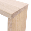 Eiken side table voor achter de bank - op maat - 2,7 cm dik - prime eikenhout (A/B) - smalle eiken wand/muur tafel