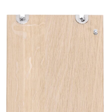 Eiken side table voor achter de bank - op maat - 2,7 cm dik - prime eikenhout (A/B) - smalle eiken wand/muur tafel