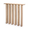 Eiken lamellenpoot - 6 lamellen - breedte: 70 cm - hoogte: 72 cm - (eetkamer)tafel "lattenpoot" - gelijmd rustiek eikenhout - KD 8-12%