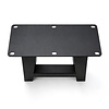 A bankpoten zwart - per SET (2 stuks) - metaal - 6x6 cm - breedte: 32 cm - hoogte: 42 cm - stalen A poot bankje met zwarte coating - RAL 9005