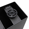 A bankpoten zwart - per SET (2 stuks) - metaal - 6x6 cm - breedte: 32 cm - hoogte: 42 cm - stalen A poot bankje met zwarte coating - RAL 9005