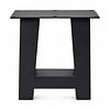A bankpoten zwart - per SET (2 stuks) - metaal - 8x8 cm - breedte: 38 cm - hoogte: 43 cm - stalen A poot bankje met zwarte coating - RAL 9005