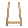 A tafelpoten eiken - per SET (2 stuks) - 8x8 cm - breedte: 69 cm - hoogte: 100 cm - statafel / bartafel A poot - gelijmd rustiek eikenhout - KD 8-12%