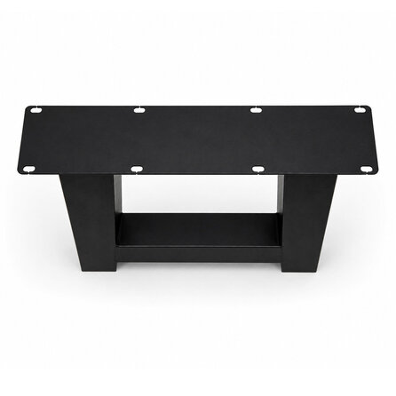 A salontafelpoten zwart - per SET (2 stuks) - metaal - 8x8 cm - breedte: 55 cm - hoogte: 40 cm - stalen A salontafel poot met zwarte coating - RAL 9005