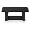 A tafelpoten zwart - per SET (2 stuks) - metaal - 10x10 cm - breedte: 76 cm - hoogte: 72 cm - stalen A poot met zwarte coating - RAL 9005