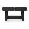 A tafelpoten zwart - per SET (2 stuks) - metaal - 8x8 cm - breedte: 78 cm - hoogte: 72 cm - stalen A poot met zwarte coating - RAL 9005
