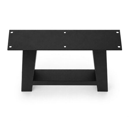 A tafelpoten zwart - per SET (2 stuks) - metaal - 8x8 cm - breedte: 78 cm - hoogte: 72 cm - stalen A poot met zwarte coating - RAL 9005