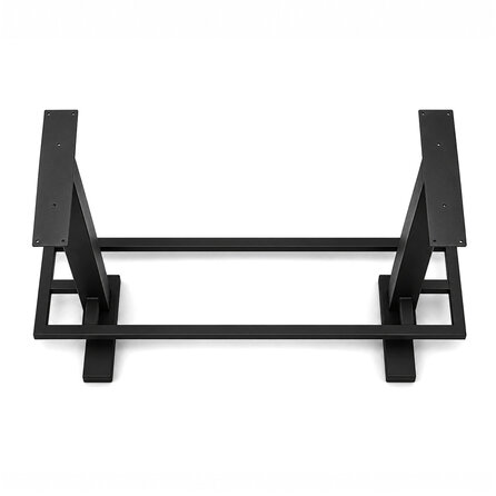 Bartafel onderstel zwart - koker: 8x8 cm - diverse afmetingen - hoogte: 105 cm - meerdelig statafel onderstel met zwarte coating - RAL 9005