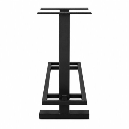 Bartafel onderstel zwart - koker: 8x8 cm - diverse afmetingen - hoogte: 105 cm - meerdelig statafel onderstel met zwarte coating - RAL 9005