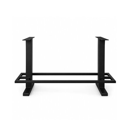 Bartafel onderstel zwart - koker: 8x8 cm - diverse afmetingen - hoogte: 105 cm - meerdelig statafel onderstel met zwarte coating - RAL 9005