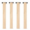 Blok tafelpoten eiken - 8x8 cm - per SET (4 stuks) - hoogte: 72 cm - eiken blokpoot - rustiek eikenhout (B/C) - KD 8-12%