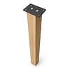 Blok tafelpoten eiken - 8x8 cm - per SET (4 stuks) - hoogte: 72 cm - eiken blokpoot - rustiek eikenhout (B/C) - KD 8-12%