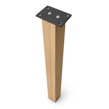 Blok tafelpoten eiken - 8x8 cm - per SET (4 stuks) - hoogte: 72 cm - eiken blokpoot - rustiek eikenhout (B/C) - KD 8-12%
