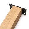 Blok tafelpoten eiken - 8x8 cm - per SET (4 stuks) - hoogte: 72 cm - eiken blokpoot - rustiek eikenhout (B/C) - KD 8-12%