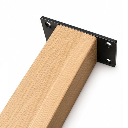 Blok tafelpoten eiken - 8x8 cm - per SET (4 stuks) - hoogte: 72 cm - eiken blokpoot - rustiek eikenhout (B/C) - KD 8-12%