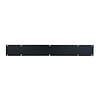 Blok tafelpoten schuin zwart - per SET (2 stuks) - metaal - 10x10 cm - breedte: 76 cm - hoogte: 72 cm - stalen blokpoot met zwarte coating - RAL 9005